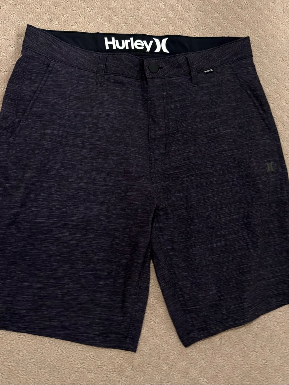 Hurley Men’s Dark Heather Black Hybrid Shorts